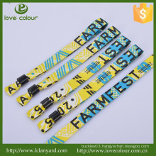 Custom Hot Sale Fabric Textile promotion Event and festival cloth wristband